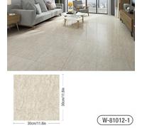 Autocollant de sol en carrelage de marbre épais imitation imperméable en PVC auto-adhésif pour salon, toilettes, cuisine, décoration murale~000885