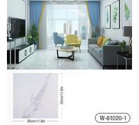 Autocollant de sol en carrelage de marbre épais imitation imperméable en PVC auto-adhésif pour salon, toilettes, cuisine, décoration murale~000881
