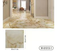 Autocollant de sol en carrelage de marbre épais imitation imperméable en PVC auto-adhésif pour salon, toilettes, cuisine, décoration murale~000888