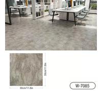 Autocollant de sol en carrelage de marbre épais imitation imperméable en PVC auto-adhésif pour salon, toilettes, cuisine, décoration murale~000886