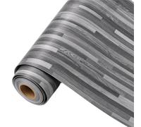 Autocollant de sol for la maison, papier peint auto-adhésif amovible en PVC avec Texture Grain bois(Mohui,40cmX3m-1pcs)
