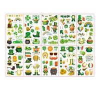 Autocollant de tatouage temporaire de la Saint-Patrick, autocollant tatouage Shamrock, porte-bonheur irlandais, décor la Saint-Patrick
