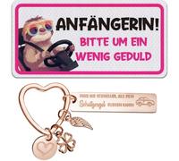 Autocollant de Voiture pour Débutant - 26 x 10 cm - PVC - Plaque Amusante avec Inscription en Allemand - Idée Cadeau pour Permis de Conduire - Résistant aux Intempéries