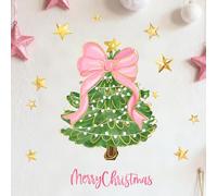 Autocollant Decoratif Arbre De Noël De Style Dessiné À La Main Autocollants Muraux movibles pour Décoration Chambre D'enfant,Stickers 3D DIY Mural Autocollants Arts,Décoration Chambre