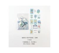 Autocollant Décoratif De Timbre De Jardin De Fleurs, Étiquette Autocollante Mignonne, Scrapbooking, Pour Journal Intime Planificateur, Papeterie Esthétique, Diy Bricolage, 45 Pièces