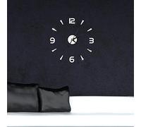 Autocollant d'horloge Murale,décor de Montre de Miroir Acrylique de 1 mm, Autocollants d'horloge Murale sans Cadre, Horloge Murale de Bricolage(Argent), Horloge Murale Sticker Horloge Décor de mo
