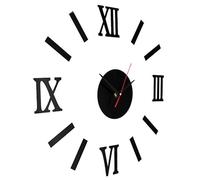 Autocollant D'horloge Suspendue Murale Analogique 3d, Étiquette De Décoration Pour Salon Et Bureau, Diy Bricolage