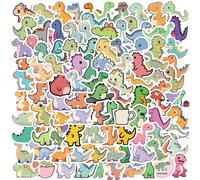 Autocollant dinosaure à jambes courtes, 100/200 pièces, valise Harajuku, décoration de maison, Scrapbook café, autocollant classique en PVC, DIY bricolage 2 ensembles