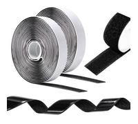Autocollant Double Face Scratch - Noir - 5M x 20mm - Multi-usages