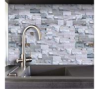 Autocollant effet carrelage mural pour décoration intérieure, dosseret auto-adhésif, carreaux autocollants pour salon, cuisine, salle de bain (UB023, 27pcs)