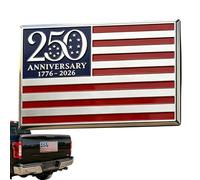 Autocollant en métal pour voiture 1776-2026 anniversaire camion autocollant | Drapeau américain 3D Patriotique Voiture Emblème Badge pour Vacances 4 Juillet Quotidien Voyage Camping Car Truck SUV