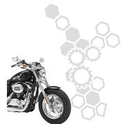 Autocollant en nid d'abeille pour voiture, autocollant hexagonal | Autocollant décoratif mural réfléchissant - Taille universelle - Pour tuning de voiture, moto, SUV - Blanc