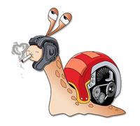 Autocollant Escargot pour Voiture - Autocollant Automobile Fou, Design Vinyle Créatif | Ornement de Fenêtre Mignon pour Moto, Ordinateur Portable, Mur, Décoration de Véhicule Modifié, Cache Rayures