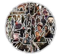 Autocollant Graffiti de dessin animé The Walking Dead, série TV, tasse d'eau décorative, Skateboard, carnet de notes, étanche, cadeaux, 50 pièces 50pcs
