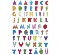 Autocollant - HERMA - MAGIC 'alphabet' - Impression Stone - 62 autocollants - Décoration murale