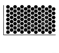 Autocollant hexagonal géométrique pour fenêtre de voiture - Film vinyle noir mat pour voiture - 75 x 50 cm - Facile à décoller et résistant aux intempéries - Garniture extérieure de style moderne
