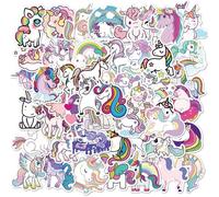 Autocollant Imperméable Et Mignon À Motif De Licorne, Étiquette Pour Bagages, Vélo, Ordinateur Portable, Guitare, À Faire Soi Mème, Dessin Animal, Graffiti, 100 Pièces,