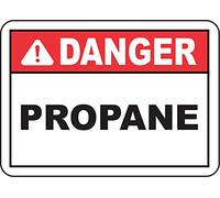 Autocollant Indigos UG - Sécurité - avertissement - Danger propane - 254 mm x 177 mm - Autocollant pour bureau - entreprise - école - hôtel