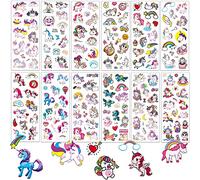Autocollant Licorne Enfant,12 Feuilles lot Gommettes 3D pour Enfants 2 à 4 Ans,Autocollants Gommettes Stickers pour Garçon fille Bricolage Scrapbooking Récompense Cadeaux Cadeau Anniversaire Enfant