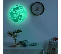 Autocollant mural 3D fluorescent - Grande lune 20 cm