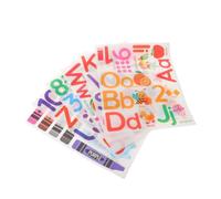 Autocollant Mural Alphabet et Chiffres en Vinyle | Éducatif et Réutilisable, Couleurs Vives, pour Nursery et Salles de dhésif Facile à Poser