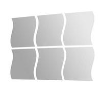 Autocollant Mural Amovible Effet Miroir, Décoration 3d, Diy Bricolage, 6 Pièces