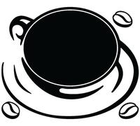 Autocollant mural ardoise – stickers muraux effaçables et autocollants – CAFE CHIC + CRAIES LIQUIDES BLANCHES – 115 x 140 cm