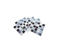 Autocollant Mural de Carrelage PVC 3D Auto-Adhésif Simulation Mosaïque Décoration de Chambre 6Pcs