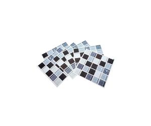 Autocollant Mural de Carrelage PVC 3D Auto-Adhésif Simulation Mosaïque Décoration de Chambre 6Pcs