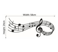 Autocollant Mural De Musique, Chanssons, Notes Sonores, Mélodie, Décor Mural Pour Chambre À Coucher, Bureau, Noël, Adhésif Mural Pour Porte Fenêtre