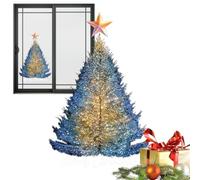 Autocollant mural décoratif en forme d'arbre de Noël pour fenêtre | Porte de vacances pour maison, chambre à coucher, salon, entrée