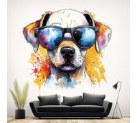 Autocollant mural Decords – chiot Labrador, design moderne, 280 cm