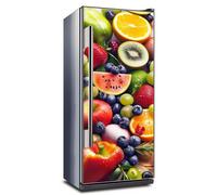 Autocollant mural Decords – motif de fruits colorés pour réfrigérateur, 107 cm
