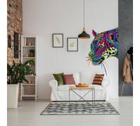 Autocollant mural Decords – Panthère au design moderne, 259 x 178 cm, pour une application sur le côté gauche