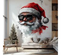 Autocollant mural Decords – Père Noël moderne, 118 cm