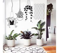 Autocollant mural Decords – plante tropical suspendue, 221 cm
