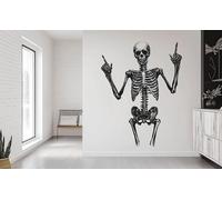 Autocollant mural Decords – squelette humain de style gothique, 201 x 150 cm
