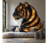 Autocollant mural Decords – tigre doré royal, 99 cm