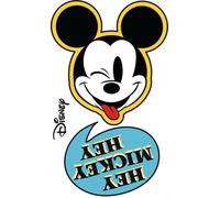 Autocollant mural Disney Mickey Mouse bleu, jaune et noir et blanc - 612434 - 127 x 200 cm