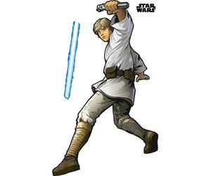 Autocollant mural Disney Star Wars Luke Skywalker XXL gris - 612425 - 127 x 200 cm