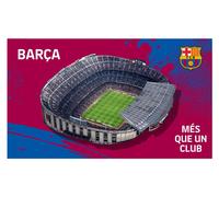 Autocollant mural en vinyle du FC Barcelona, dimensions 100x60 cm, représentant le stade