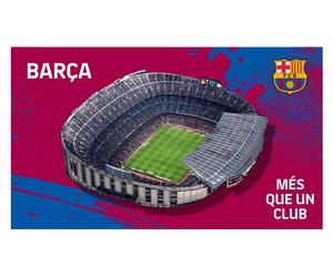 Autocollant mural en vinyle du FC Barcelona, dimensions 100x60 cm, représentant le stade