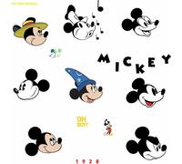 Autocollant mural Mickey Mouse Classic 90e anniversaire
