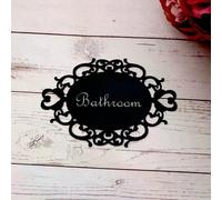 Autocollant mural ovale pour chambre à coucher, salle de bain, toilettes, porte, miroir, décoration d'intérieur, 14 x 10 cm~01516