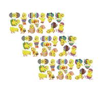 Autocollant Mural Poussin de Pâques en PVC pour Fête et Vitrine