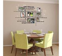 Autocollant mural représentant une cage à oiseaux, décoré de cristaux Swarovski, en vinyle, dimensions : 90 x 30 cm