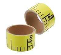 Autocollant Niveau Eau Piscine 2 Pièces PVC Jaune, 200x3,5x0,1cm | Jauge Cuve Fioul, Autocollants Numérotés, Bande de Repère de Niveau Eau, Autocollant de Remplacement