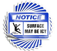 Autocollant nouveau conducteur : piscine et décoration extérieure Notice Surface May Be ICY Zoo Animal enduit Man Cave Signs vintage drôle (20 x 30 cm - 1 pièce)