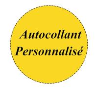 Autocollant Personnalisé Rond - Stickers Personnalisables Résistant Eau pour Logos et Images, Idéal pour Entreprises, Mariages ou Cadeaux - Brillant/Mat