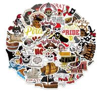 Autocollant pirate imperméables sticker pirate enfant scrapbooking stickers pirates decoration stickers skull accessoires scrapbooking autocollant gomme laptop